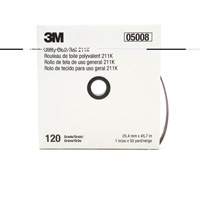 Utility Roll 211K, Aluminum Oxide, 1" W x 150' L, 120 Grit - 3M AB05008