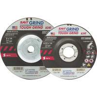 Meule A24T Tough Grind, 5" x 1/4", Arbre 7/8", Oxyde d'aluminium, Type 27 - United Abrasives Inc. 20075
