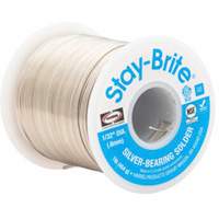 Stay-Brite&reg; Solders, Lead-Free, 96% Tin 4% Silver, Solid Core, 0.125" Dia. - The Harris Products Group SB61