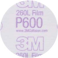 Gold Hookit Disc, 3" Dia., P600 Grit, Aluminum Oxide, C-Weight - 3M 00911
