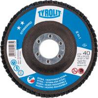 Disque &agrave; lamelles double standard -  4 1/2", 4-1/2" x 7/8", Type 29, Grain 40, Zirconium - Tyrolit 34704771
