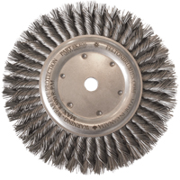 Brosses m&eacute;talliques &agrave; touret, Dia. 8", Fils 0,014", Arbre 5/8"-11, Acier - Felton Brushes K803