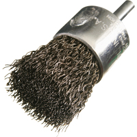 Brosse mont&eacute;es &agrave; fils cr&ecirc;p&eacute;s, 1/2", Fils 0,005", Tige 1/4" - Felton Brushes E200