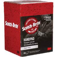 Tampons manuels Scotch-Brite 7447, Oxyde d'aluminium, 9" x 6", Grain Tr&egrave;s fin - 3M SB64926