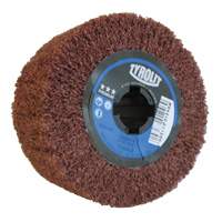 Tambour de conditionnement de surface Pro-Line, 4" dia. x 2" la, 3/4" Arbre, Grain Cors&eacute;, Oxyde d'aluminium - Tyrolit 34241561