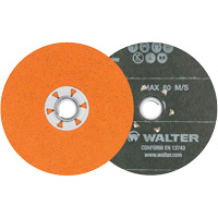 Coolcut XX Sanding Disc, 4-1/2" Dia., 60 Grit, Ceramic - Walter Surface Technologies 15X476