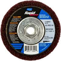 Rapid Blend Non-Woven Depressed Center Abrasive Disc, 4-1/2" Dia., 150-180 Grit, Aluminum Oxide - Norton 66261023949