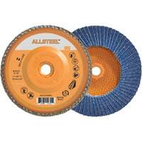 ALLSTEEL Flap Disc, 5" x 5/8"-11, Type 27, 120 Grit, Zirconia Alumina - Walter Surface Technologies 06W512