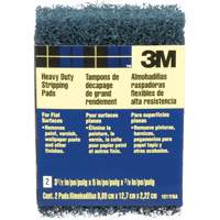 Tampons de d&eacute;capage pour gros travaux, Oxyde d'aluminium, 3-1/2" x 5", Grain Cors&eacute; - 3M 10111NA