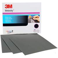 Feuille abrasive Wetordry, 9" x 11", Grain P220, Oxyde d'aluminium - 3M 02043