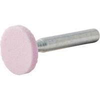Meule mont&eacute;e vitrifi&eacute;e, W200, Oxyde d'aluminium, 3/4" dia., 1/8" lo, 80 Grain - Norton 69078645356