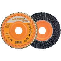 ALLSTEEL Turbo Flap Disc, 5" x 7/8", 60 Grit, Zirconia Alumina - Walter Surface Technologies 15Y506