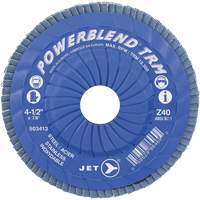 Disque &agrave; lamelles ajustables TRM Powerblend, 4-1/2" x 7/8", Type 29, Grain Z40, Zirconium - JET 503413