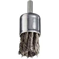 Brosse &agrave; fils nou&eacute;s avec moyeu, 1" dia. x 1/4" arbre - Norton 69936606279