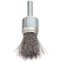 Stem Mounted Crimped Wire Brush, 3/4", 0.006" Fill, 1/4" Shank - Norton 69936606145