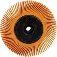 Brosse radiale en soies de pr&eacute;cision type A PN-RB avec adaptateur Scotch-Brite , C&eacute;ramique, Grain 80+, 6" dia. - 3M 7100374843