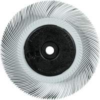 Scotch-Brite Type C Precision Radial Bristle Brush PN-RB with Flange, Ceramic, 120+ Grit, 7-5/8" Dia. - 3M 7100374853