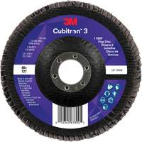 Cubitron 3 Flat Flap Disc 1169F, 5" x 7/8", Type T27, 40+ Grit, Ceramic - 3M 7100380493