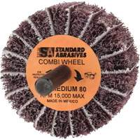 Roue Combi Buff and Blend 898001 Standard Abrasives, 2" dia. x 1" la, Arbre 1/4", Oxyde d'aluminium - 3M STA-898001