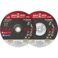Meule haute performance pour pipelines Sait Z-Tech, 6" x 1/8", Arbre 5/8"-11, Zirconium, Type 27 - United Abrasives Inc. 22633