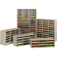 Organisateurs de donn&eacute;es, Stationnaire, 9 fentes, Acier, 33-3/4" la x 11-5/8" p x 10-3/4" h - Durham Manufacturing 431-75