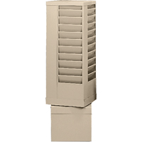 Pr&eacute;sentoirs, Rotatif, 44 fentes, Acier, 14-1/8" la x 14-1/8" p x 48-1/2" h - Durham Manufacturing 