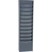 Pr&eacute;sentoirs, Stationnaire, 11 fentes, Acier, 9-3/4" la x 4-1/8" p x 36" h - Durham Manufacturing 402-95