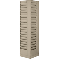 Pr&eacute;sentoirs, Rotatif, 23 fentes, Acier, 14-1/8" la x 14-1/8" p x 66" h - Durham Manufacturing 