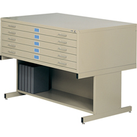 Classeurs en acier pour plans, 5 Tiroirs, 40-3/8" la x 29-3/8" p x 16-1/2" h - Safco 4994TSR