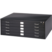 Classeurs en acier pour plans, 5 Tiroirs, 53-3/8" la x 41-3/8" p x 16-1/2" h - Safco 4998BLR