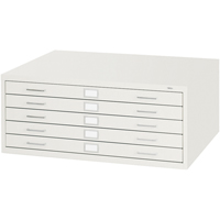 Classeurs En Acier Pour Plans-5 Tiroirs, 5 Tiroirs, 40-3/8" la x 29-3/8" p x 16-1/2" h - Safco 4994WHR