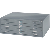 Classeurs en acier pour plans, 5 Tiroirs, 40-3/8" la x 29-3/8" p x 16-1/2" h - Safco 4994GRR
