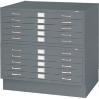 Classeurs en acier pour plans, 5 Tiroirs, 40-3/8" la x 29-3/8" p x 16-1/2" h - Safco 4994GRR