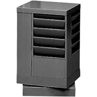 Pr&eacute;sentoirs, Rotatif, 20 fentes, Acier, 14-1/8" la x 14-1/8" p x 21-1/4" h - Durham Manufacturing 