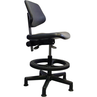 Si&egrave;ges ergonomiques, Polyur&eacute;thane, Noir, Capacit&eacute; 250 lb - Mur-Van MVIR-8-GL-TP