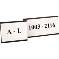 Magnetic Card Holders, Magnetic, 8" L x 2" W - Aigner Label Holder MC208