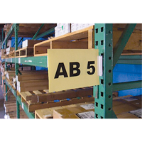 Slip 'N Stik Snap-On Warehouse Aisle Sign Kits, 11" x 8-1/2", Plastic - Aigner Label Holder WSK1Y