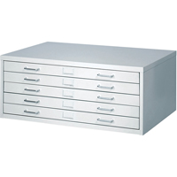 CLASSEURS POUR CLASSEMENT &agrave; PLAT FACIL<sup>MC </sup>, 5 Tiroirs, 40" la x 26" p x 16-3/8" h - Safco 4969LG