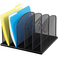 Plateaux Onyx en fil m&eacute;tallique - Safco 3256BL