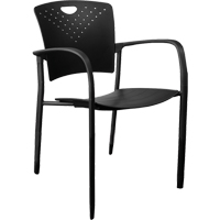 Chaises empilables MaxX StaxX, Polypropyl&egrave;ne, Hauteur 17-1/4", Capacit&eacute; 275 lb, Noir - Horizon Seating A-118A