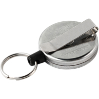 Original Self Retracting Reels #485-HDK, Chrome, 48" Cable, Belt Clip Attachment - Key-Bak 0485-821