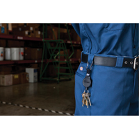 Mid6 Series Mid Size Retractors #6, Polycarbonate, 36" Cable, Belt Clip Attachment - Key-Bak 0006-001