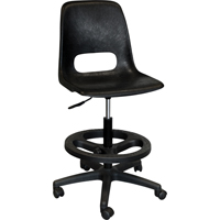 Tabouret avec dossier pour classe de s&eacute;rie 800, Mobile, Ajustable Hauteur, Capacit&eacute; 250 lb - Mur-Van C824-10-CC