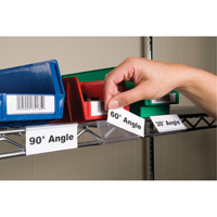 Wire-Rac, &agrave; pression, 3" lo x 1-1/4" la - Aigner Label Holder WRS-1253