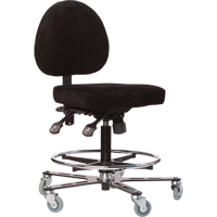 Si&egrave;ges ergonomiques pour le soudage TF180, Su&egrave;de, Noir, Capacit&eacute; 300 lb - Synetik TF180102