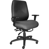 Chaises ergonomiques robustes Cierra , Tissu, Gris, Capacit&eacute; 400 lb - Horizon Seating 690-01HDSS-WAAT-PX832