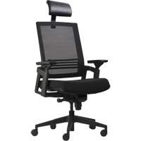 Chaises de bureau A-37 Activ, Mailles, Noir, Capacit&eacute; 275 lb - Horizon Seating A37HR-BLK