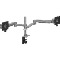 Bras de support pour &eacute;cran double &agrave; hauteur ajustable - Offices To Go MON2SDEH SIL