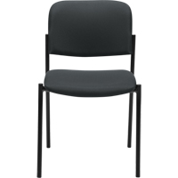 Chaises sans accoudoirs empilables, Tissu, Hauteur 32", Capacit&eacute; 300 lb, Charbon - Offices To Go MVL2748 JN11 BLK