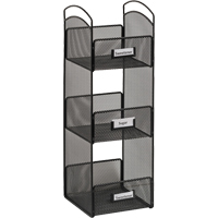 Onyx Tower Break Room Organizer - Safco 3290BL